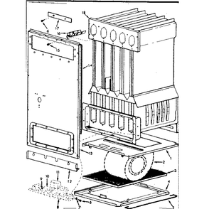 Heat Exchanger Diagram and Parts List for 867762650  Kenmore Furnace