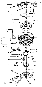 Part Location Diagram of 13-031 Kenmore Fan blade
