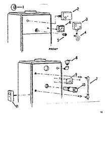 Part Location Diagram of 541.9194 Kenmore Control