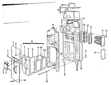 Combustion Chamber Diagram and Parts List for 2297130  Kenmore Water Heater