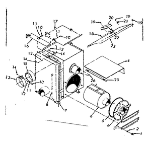 Combustion Chamber Diagram and Parts List for 867713151  Kenmore Heater