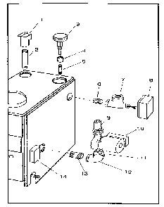 Boiler controls and piping Diagram and Parts List for 22996466  Kenmore Water Heater