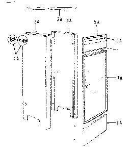 Jacket extension Diagram and Parts List for 22994818  Kenmore Water Heater