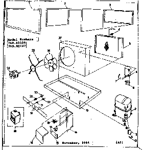 Part Location Diagram of 8000-272 Kenmore Compressor