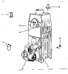 Part Location Diagram of 9255 Kenmore Control