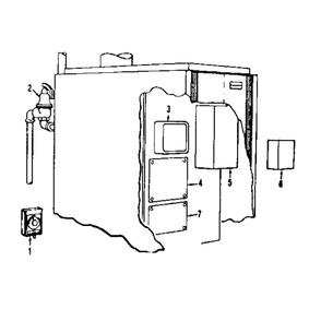 Boiler Controls Diagram and Parts List for 22996217  Kenmore Water Heater