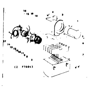 Optional Power Humidifier Diagram and Parts List for 15570843  Kenmore Heater