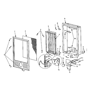 Replacement Parts Diagram and Parts List for 349581410  Kenmore Furnace