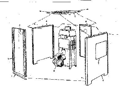 Jacket parts Diagram and Parts List for 229941651  Kenmore Water Heater