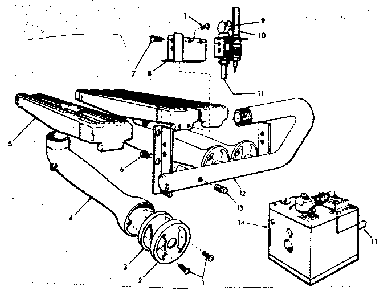 Burner & manifold parts Diagram and Parts List for 229961431  Kenmore Water Heater