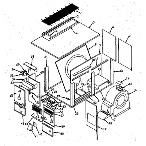 Nonfunctional Replacement Parts Diagram and Parts List for 867815133  Kenmore Air Conditioner