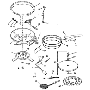 Replacement Parts Diagram and Parts List for 663658300  Kenmore Miscellaneous