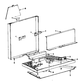 Fire Box/ 1438420 Diagram and Parts List for 14384520  Kenmore Fireplace & Insert
