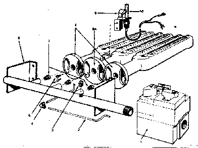 Part Location Diagram of 121-2 Kenmore Burner