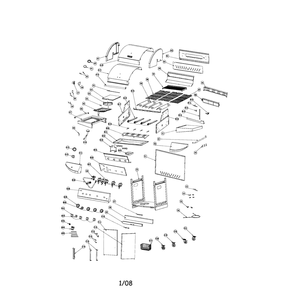 Part Location Diagram of B06W1B-6-D8 Kenmore Burner