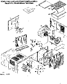 Functional replacement parts Diagram and Parts List for 769822370  Kenmore Air Conditioner