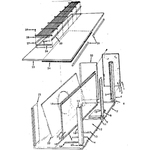 Cabinet Diagram and Parts List for 867815191  Kenmore Air Conditioner