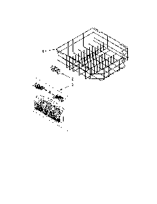 Lower rack parts Diagram and Parts List for 66213032K112  Kenmore Dishwasher