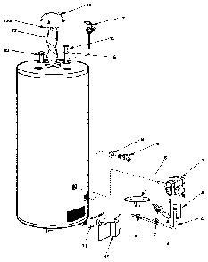 Part Location Diagram of AS-25807-A Kenmore Flue baffle
