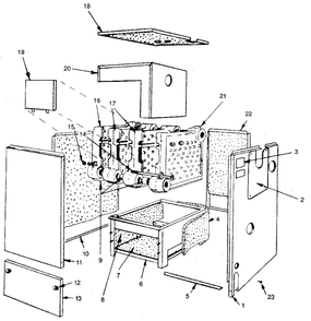 Part Location Diagram of 146-95-041 Kenmore Nut washer