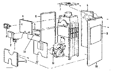 Hot water boiler jackets Diagram and Parts List for 22994818  Kenmore Water Heater