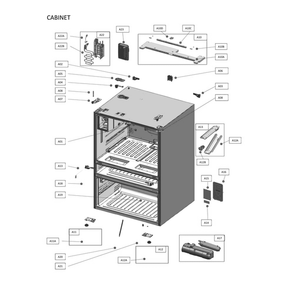 Cabinet Diagram and Parts List for 11172699120  Kenmore Refrigerator