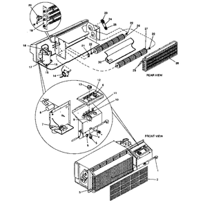 Functional Diagram and Parts List for 867840521  Kenmore Air Conditioner