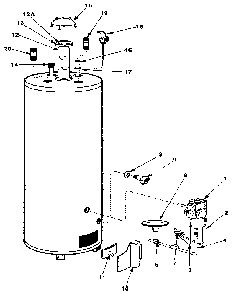 Replacement parts Diagram and Parts List for 220337500  Kenmore Water Heater