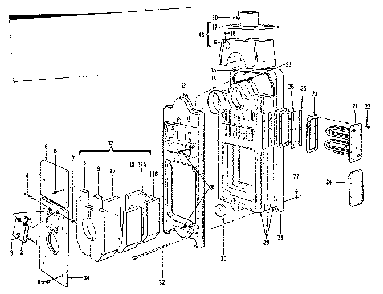 Part Location Diagram of 13-66 Kenmore Plate