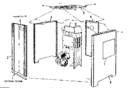 Part Location Diagram of 1365-36 Kenmore Tie bar