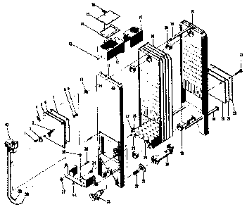 Burners and manifolds Diagram and Parts List for 22996155  Kenmore Water Heater