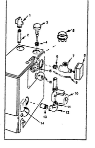 Functional Replacement Parts Diagram and Parts List for 229964151  Kenmore Water Heater