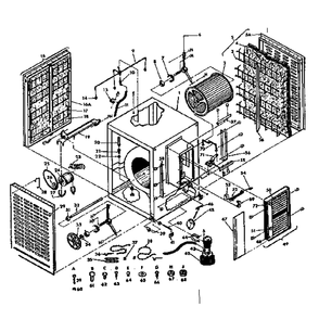 Functional Replacement Parts Diagram and Parts List for 5656158  Kenmore Air Conditioner