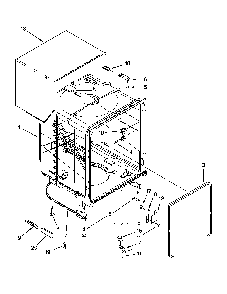 Tub and frame parts Diagram and Parts List for 66213273K112  Kenmore Dishwasher