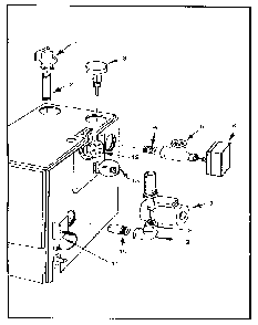 Boiler controls and piping Diagram and Parts List for 229965350-1980  Kenmore Water Heater