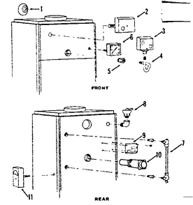 Boiler Controls Diagram and Parts List for 2298134  Kenmore Water Heater