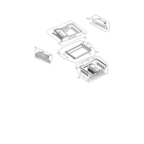Freezer Parts Diagram and Parts List for 79572372310  Kenmore Refrigerator