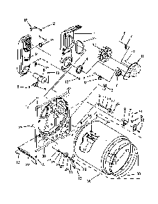 Bulkhead parts Diagram and Parts List for 7MKGDS400DW0  Kenmore Dryer