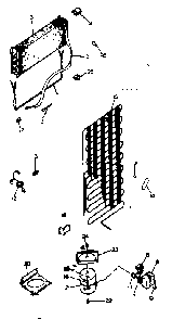 Unit parts Diagram and Parts List for 625835972  Kenmore Refrigerator