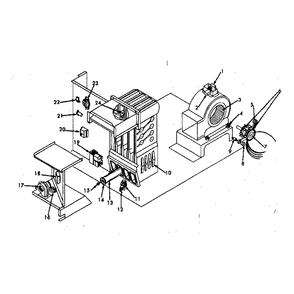 Functional Replacement Parts (Heating Section & Blower) Diagram and Parts List for 867815133  Kenmore Air Conditioner