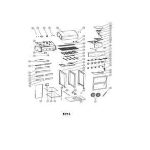 Part Location Diagram of 40800120 Kenmore Gas Grill Igniter