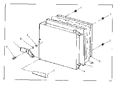 Fire door assembly Diagram and Parts List for 610742060  Kenmore Furnace