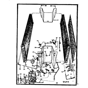 Functional Replacement Parts Diagram and Parts List for 867816510  Kenmore Air Conditioner