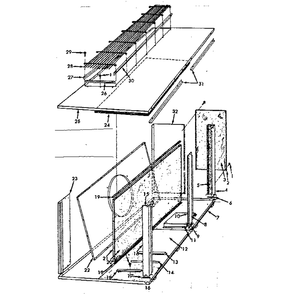 Cabinet Diagram and Parts List for 867815112  Kenmore Air Conditioner