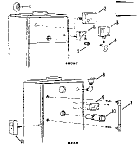 Boiler controls Diagram and Parts List for 2295130  Kenmore Water Heater