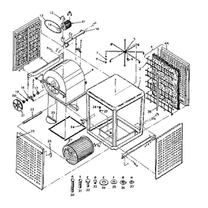 Functional Replacement Parts Diagram and Parts List for 5656183  Kenmore Air Conditioner