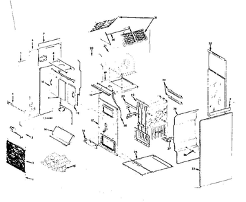 Unit Parts Diagram and Parts List for 86764761  Kenmore Furnace