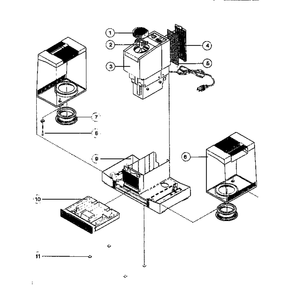 Part Location Diagram of RFE0002 Bionaire Foot