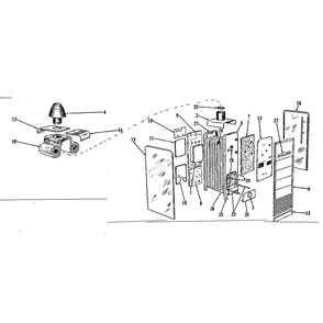 Furnace Assembly Diagram and Parts List for 8676099  Kenmore Water Heater