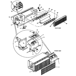 Functional Diagram and Parts List for 867840421  Kenmore Air Conditioner